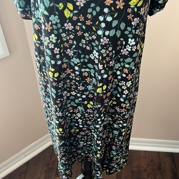 LOFT l Multi Coloured Floral Print Midi Dress - Picture 3 of 8